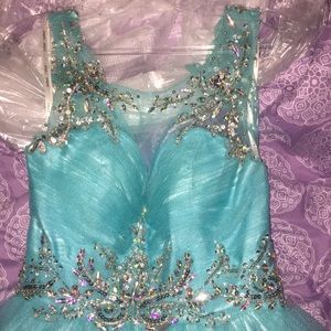 Beautiful Teal Prom Dress